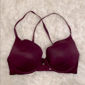 Cross Back Plum Victoria’s Secret Bra